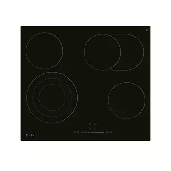 Варочная панель электрическая Lex EVH 642D BL 4 конфорки черная