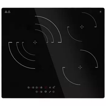 Варочная панель электрическая Maunfeld CVCE593TBK 3 конфорки черная