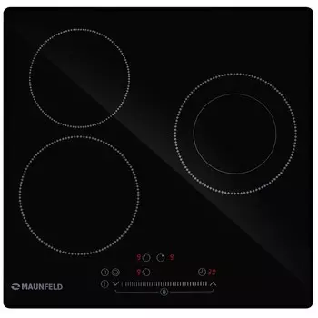 Варочная панель электрическая Maunfeld EVCE453SDPBK 3 конфорки черная