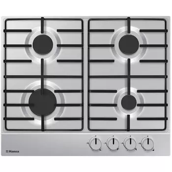 Варочная панель газовая Hansa BHGI650103 4 конфорки нержавеющая сталь