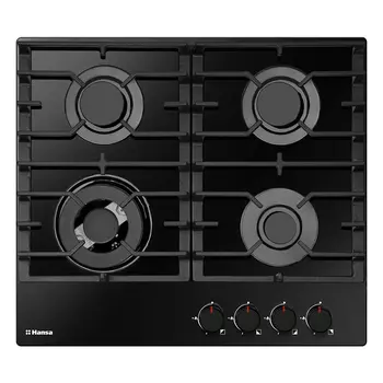 Варочная панель газовая Hansa BHKS671830 4 конфорки черная