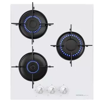 Варочная панель газовая HomSair HGG431WH 3 конфорки белая