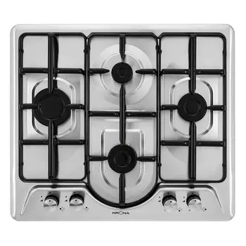 Варочная панель газовая Krona Agata 60 4 конфорки нержавеющая сталь