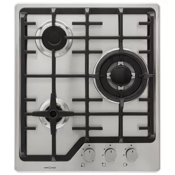 Варочная панель газовая Krona Corniola 45 3 конфорки нержавеющая сталь