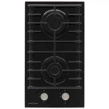 Варочная панель газовая Krona Hagel 30 BL 2 конфорки черная