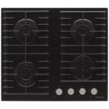 Варочная панель газовая Krona Hagel 60 BL 4 конфорки черная