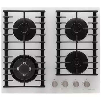 Варочная панель газовая Krona Hagel 60 WH W 4 конфорки белая