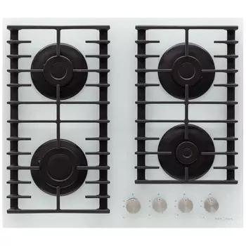 Варочная панель газовая Krona Hagel 60 WH 4 конфорки белая