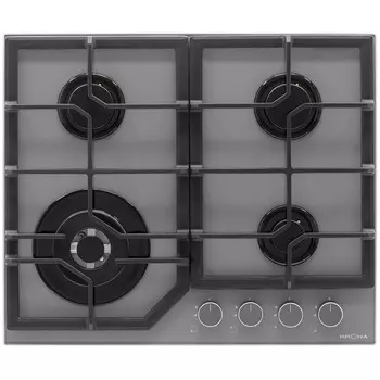 Варочная панель газовая Krona Mysterium GH 60 GR 4 конфорки серая