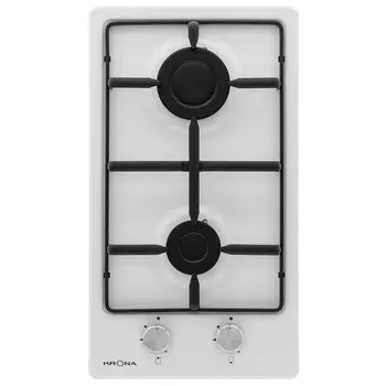 Варочная панель газовая Krona Partita 30 2 конфорки белая