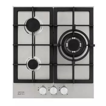 Варочная панель газовая Krona Tordo 45 3 конфорки нержавеющая сталь