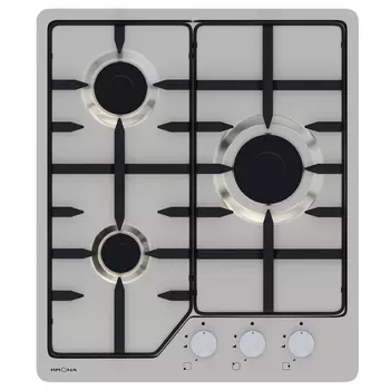 Варочная панель газовая Krona Volle 45 3 конфорки нержавеющая сталь