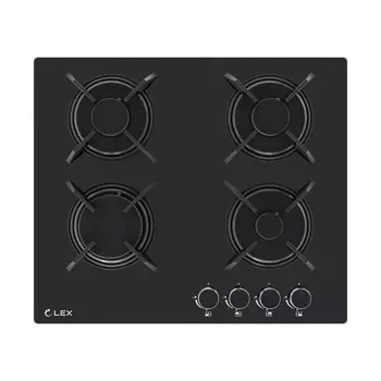 Варочная панель газовая Lex GVG 643A BBL 4 конфорки черная