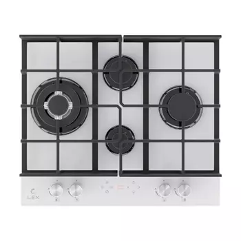 Варочная панель газовая Lex GVG 644 T WH 4 конфорки белая