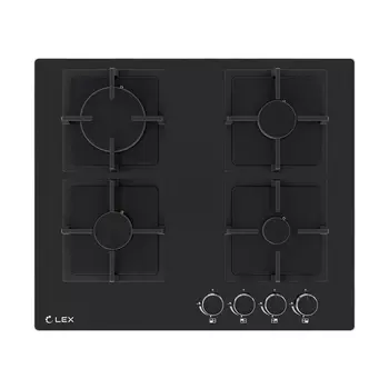 Варочная панель газовая Lex GVG 644A BBL 4 конфорки черная
