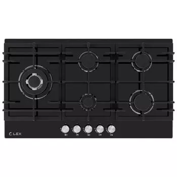Варочная панель газовая Lex GVG 954 5 конфорок черная