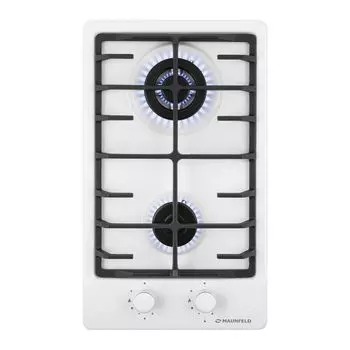 Варочная панель газовая Maunfeld EGHE.32.63CW/G 2 конфорки белая