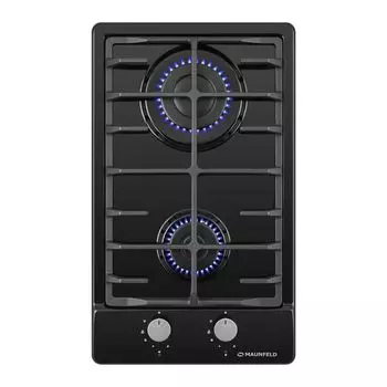 Варочная панель газовая Maunfeld EGHE.32.6CB/G 2 конфорки черная