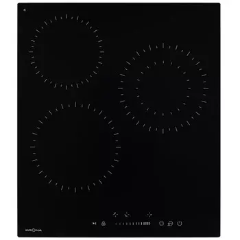 Варочная панель электрическая Krona Zauber 45 BL 1DZTS 3 конфорки черная