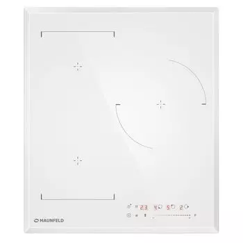 Варочная панель индукционная Maunfeld CVI453SBWH LUX 3 конфорки белая