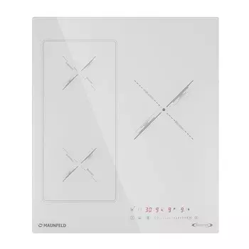 Варочная панель индукционная Maunfeld CVI453SBWHA Inverter 3 конфорки белая