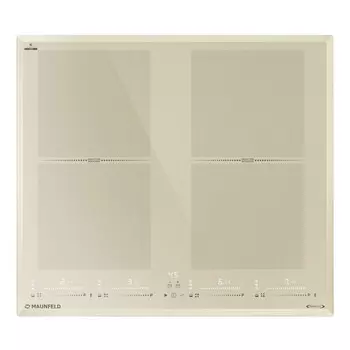 Варочная панель индукционная Maunfeld CVI594SF2BG Lux Inverter 4 конфорки бежевая