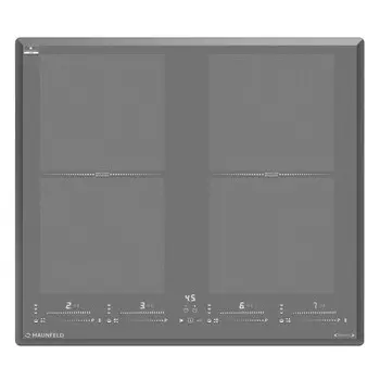 Варочная панель индукционная Maunfeld CVI594SF2LGR Inverter 4 конфорки серая