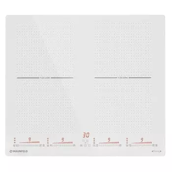 Варочная панель индукционная Maunfeld CVI594SF2WH Inverter 4 конфорки белая