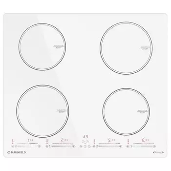 Варочная панель индукционная Maunfeld CVI594SWH Inverter 4 конфорки белая