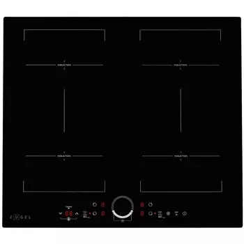 Варочная панель индукционная Zugel ZIH606B 4 конфорки черная