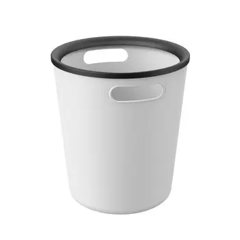 Ведро для мусора Ambient Folk 10 л пластик светло-серое