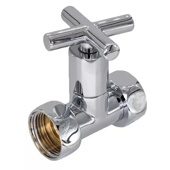 Вентиль латунный СТМ Термо 1/2 ВР(г) х 1/2 ВР(г) для полотенцесушителя (CPVS1212)