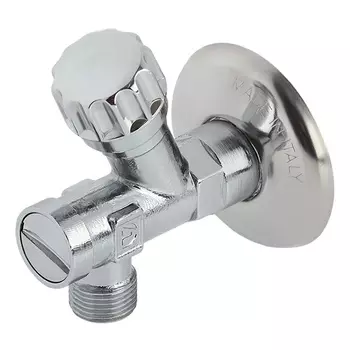 Вентиль Valtec 1/2 НР(ш) х 3/8 НР(ш) для подключения смесителя угловой с фильтром (VT.282.GBC.0403)