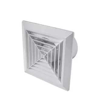 Вентилятор осевой Эвент К с антимоскитной сеткой 160х160 мм d125 мм белый