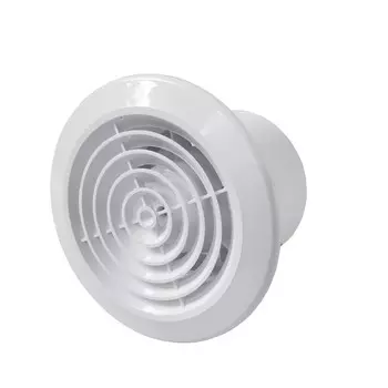 Вентилятор осевой Эвент КС с антимоскитной сеткой 170х170 мм d125 мм белый