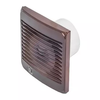 Вентилятор осевой Эвент С с антимоскитной сеткой 157х157 мм d100 мм молочный шоколад