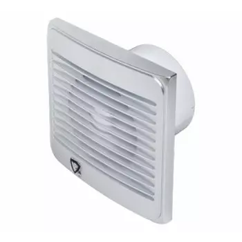 Вентилятор осевой Эвент С с антимоскитной сеткой 157х157 мм d100 мм хром