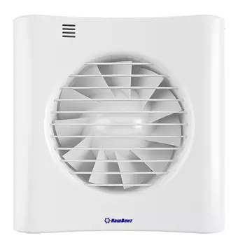 Вентилятор осевой НашВент Опера с обратным клапаном 151х151 мм d100 мм белый