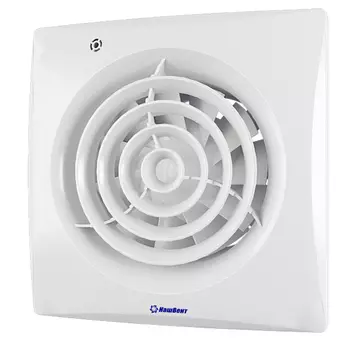 Вентилятор осевой НашВент Вальс с обратным клапаном 151х151 мм d100 мм белый