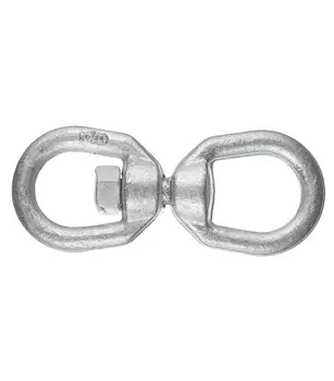 Вертлюг петля-петля d10 мм оцинкованный