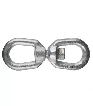 Вертлюг петля-петля d16 мм оцинкованный