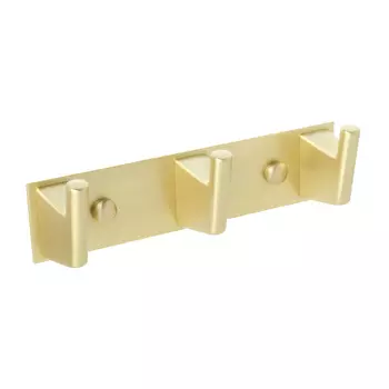 Вешалка для ванной Fixsen Trend 3 крючка на шуруп металл золото (FX-99005-3)