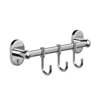 Вешалка для ванной Haiba HB1915-3 3 крючка на шуруп нержавеющая сталь хром (539831)
