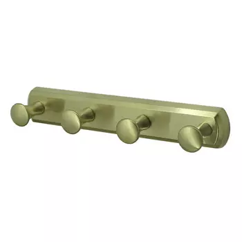 Вешалка для ванной WasserKraft 4 крючка на шуруп металл золото (K-1074BG)