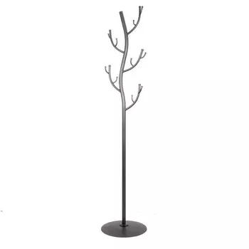 Вешалка напольная металлическая 15 крючков графит ЗМИ Дерево