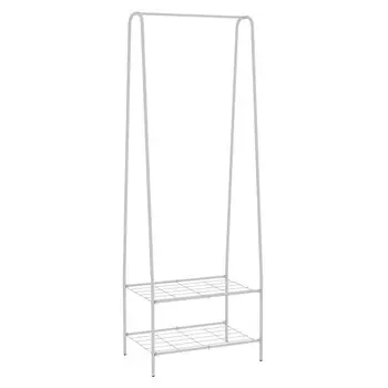 Вешалка напольная металлическая белая Sheffilton SHT-WR18