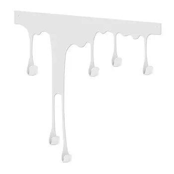 Вешалка настенная металлическая 6 крючков белая Sheffilton SHT-WH34-M