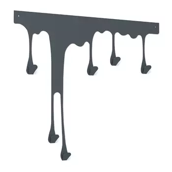 Вешалка настенная металлическая 6 крючков графит Sheffilton SHT-WH34-M