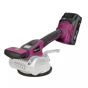 Виброприсоска для укладки плитки аккумуляторная КМ АТОМ 18В Li-Ion 2Ач АКБ и ЗУ (CVTB-181/1)