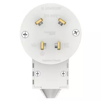 Вилка силовая прямая переносная Systeme Electric Blanca с заземлением 3Р+N 32 А 440 В IP20 белая (BLNSV003241)